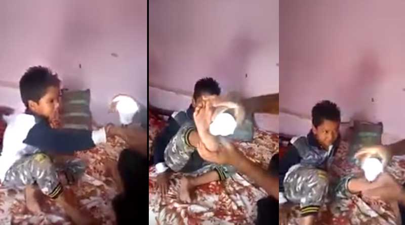 শরীরে ছোঁয়ালেই জ্বলছে বাল্ব, দেশবাসীকে বিস্মিত করছে এই বালক