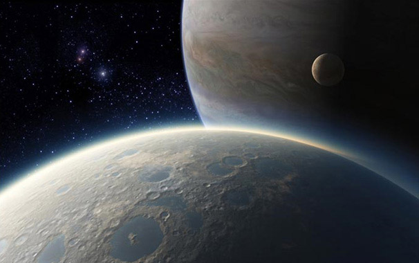 One of Jupiter's moons.