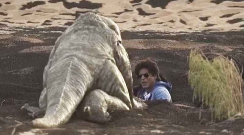 Komodo dragon coming towards Shah Rukh Khan, but that was a prank
