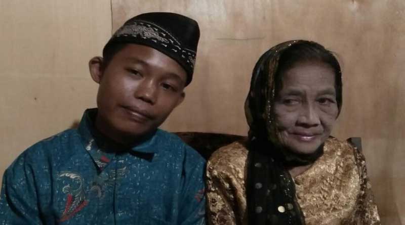 In Indonesia 16 year old boy marries 71 year old woman