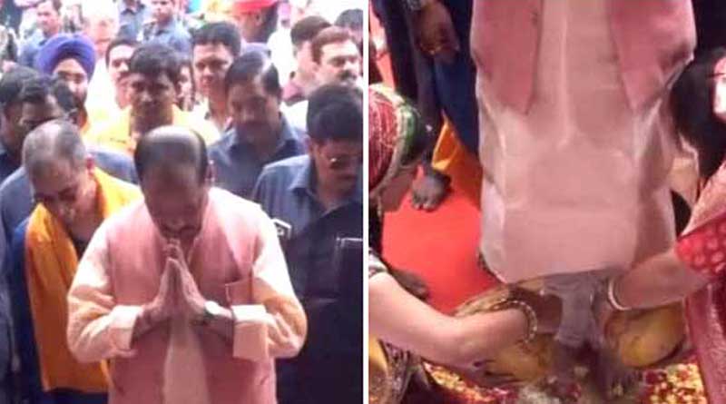 ঝাড়খণ্ডের মুখ্যমন্ত্রীর পা ধুইয়ে দিচ্ছেন মহিলারা, ভাইরাল ভিডিও