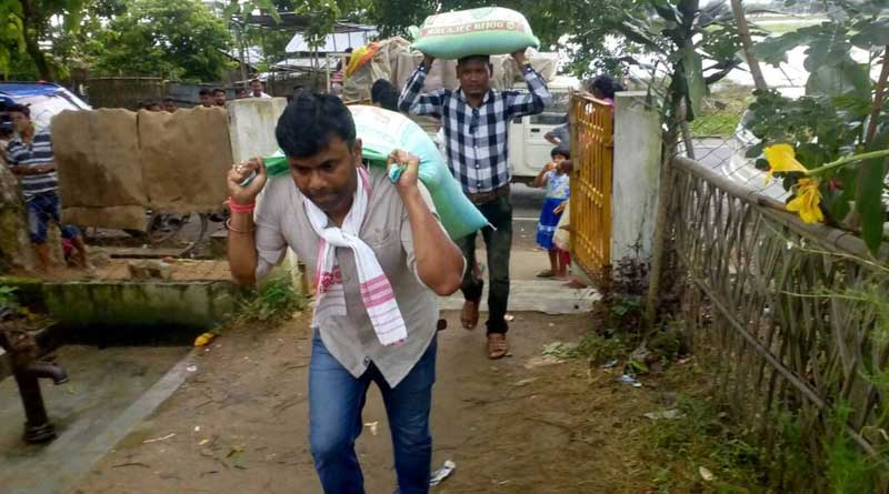 Assam MLA dares flood, provides relief to victims