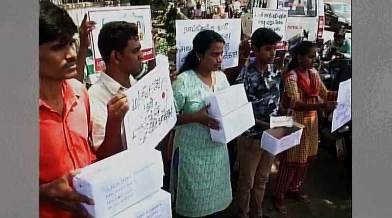 TN: GST Protesters attempt to parcel sanitary napkins to PM