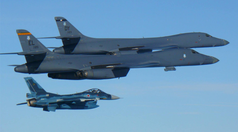 US flies bombers over Korean peninsula after North Korea missile test