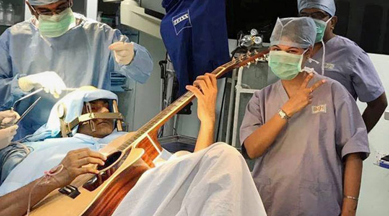 Bengaluru man plays guitar during critical brain surgery