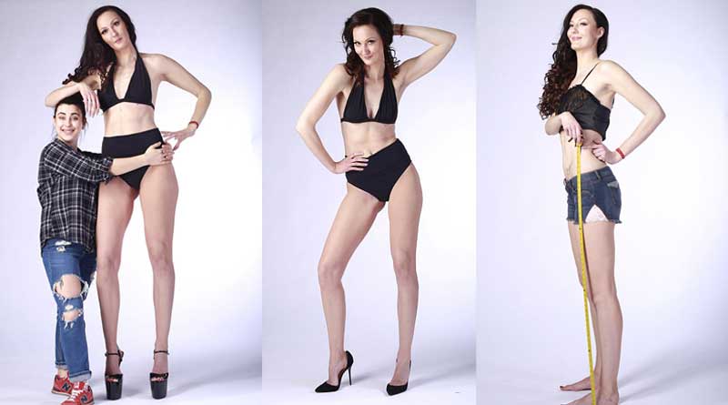 Model with world's longest Legs aims to set a new world record