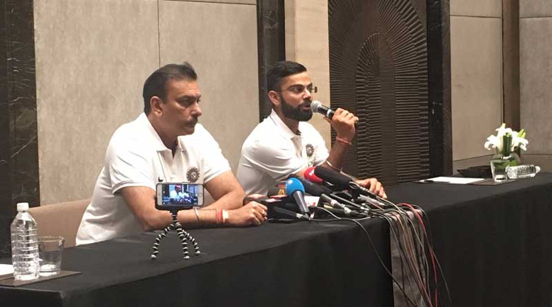 Virat Kohli, Ravi Shastri address media before Sri Lanka tour