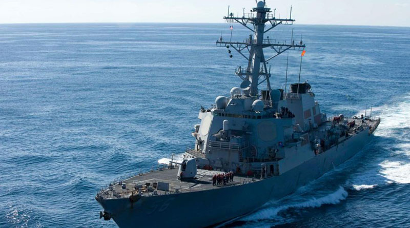 US Navy destroyer USS John McCain collides with tanker, 10 missing 