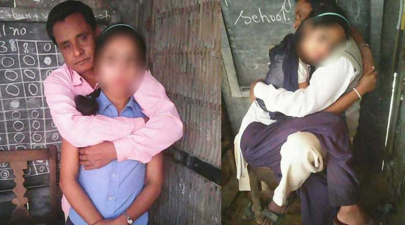 নাবালিকা ছাত্রীদের সঙ্গে আপত্তিকর ছবি তুলে পোস্ট, বিতর্কে শিক্ষক