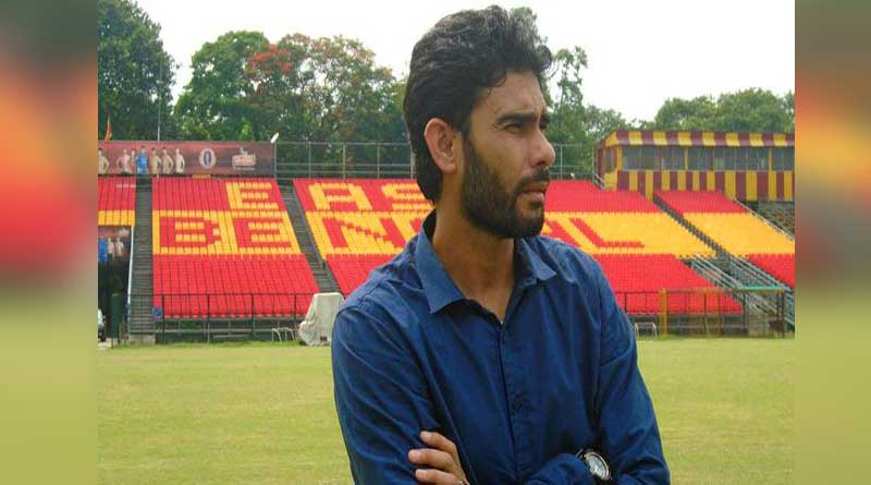 Khalid Jamil presents at Kalyani Stadium to witness the match between Mohun Bagan vs Mohammedan Sporting