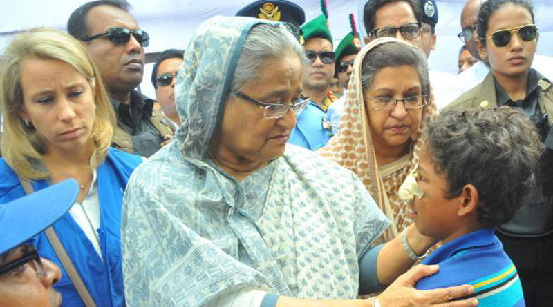 Sheikh Hasina breaks down hearing horror faced by Rohingya refugees 