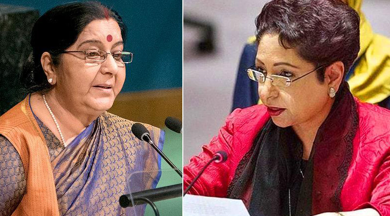 সুষমার কথা ধার করেই ভারতকে ‘মিনমিনে’ জবাব পাকিস্তানের