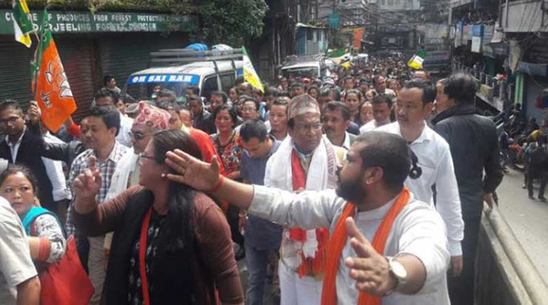 BJP’s Dilip Ghosh hackled in Darjeeling