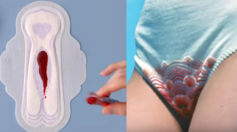 Women bleed red, not blue: First Sanitary Pad ad Breaks the Taboo
