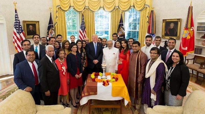 US President Donald Trump celebrates Diwali in Oval office 