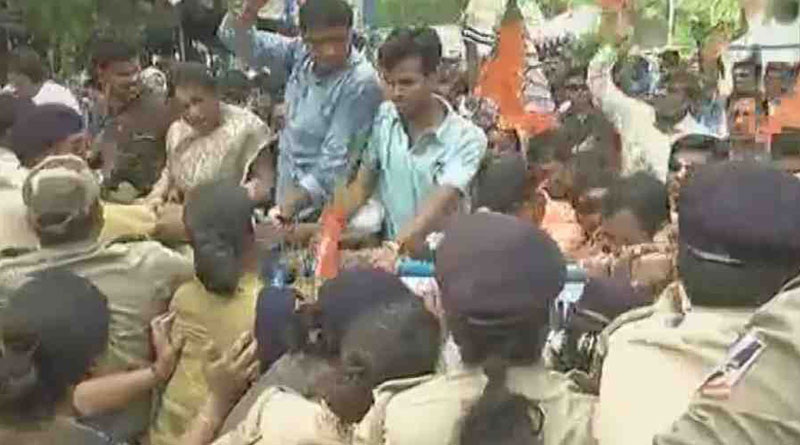BJP protest rally in Kolkata turns violent