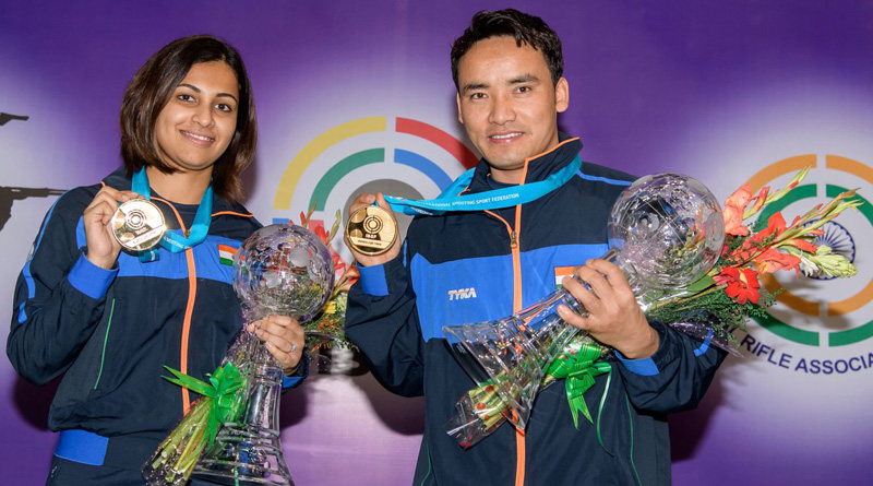 ISSF WC: Jitu Rai, Heena Sidhu win Gold in Air Pistol event