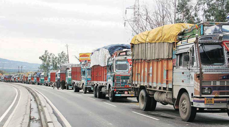 Truckers stage two-day strike against GST and fuel price