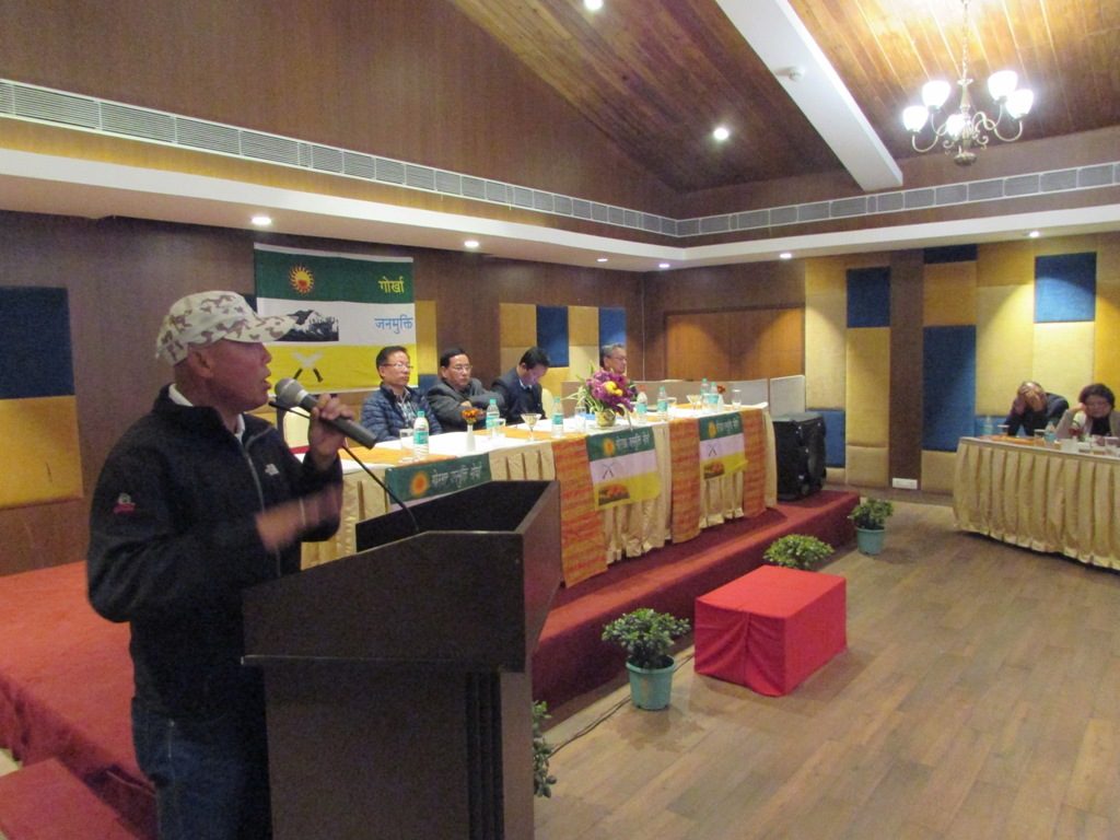 Central Committee Meeting of GJM at Ghoom Straling Reshort today