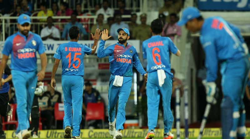 রুদ্ধশ্বাস ম্যাচে কিউয়িদের হারিয়ে সিরিজ জয় টিম ইন্ডিয়ার
