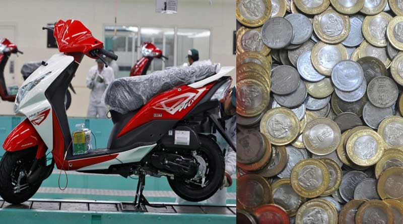 Boy pays scooter price in coins for sister