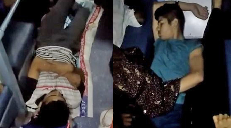 ট্রেনের মেঝেতে শুয়েই ৩০ ঘণ্টা সফর জাতীয় অ্যাথলিটদের, ভাইরাল ভিডিও