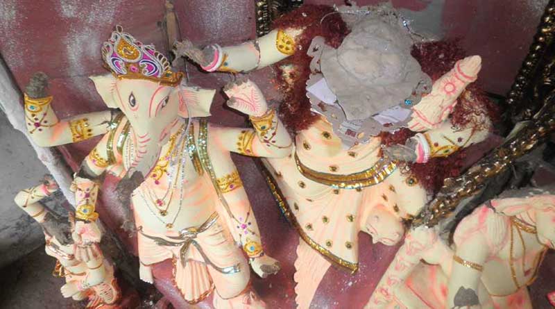 ফের প্রতিমা ভাঙচুরের ঘটনা বাংলাদেশে, উত্তেজনা নওগাঁয়