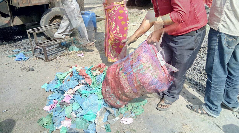 Panchayet of Raniganj shows the way by making road with plastic waste