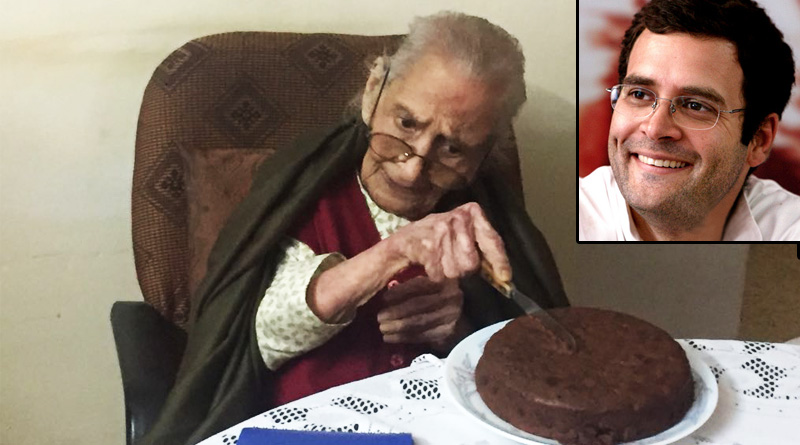 জন্মদিনে ‘হ্যান্ডসাম’ রাহুলকে দেখার সাধ ছিল ১০৭ বছরের অনুরাগীর