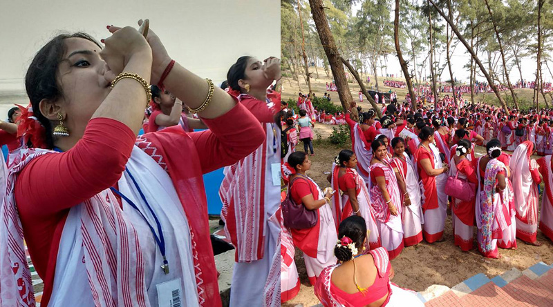 সৈকতে একসঙ্গে ৪ হাজার মহিলার শঙ্খধ্বনি, গিনেসে নাম চায় দিঘা