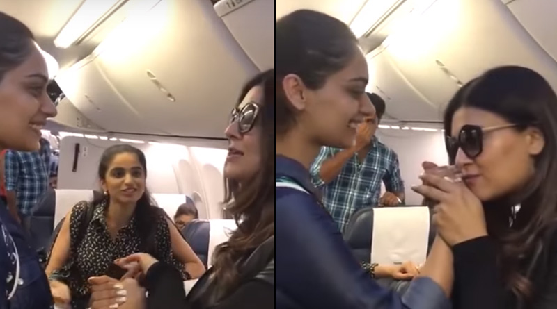 Watch: ex-Miss Universe Sushmita Sen advising Miss World Manushi Chhillar on flight