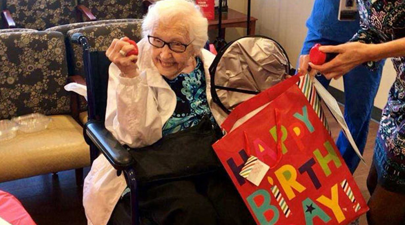 99-Year-Old Patient received a very sweet surprise Birthday Party from hospital