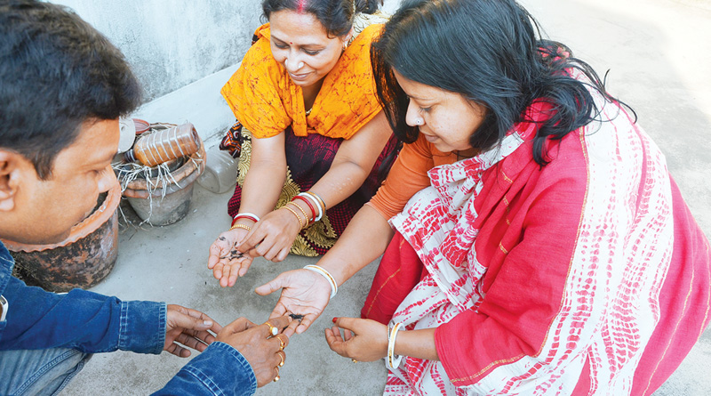 আকাশ থেকে আচমকাই পড়ছে ছাই, কাটোয়ায় হুলস্থূল