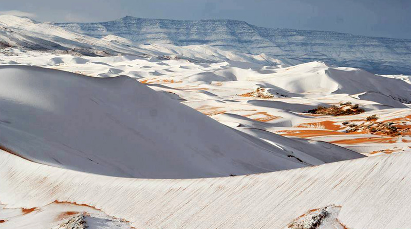 Rare blanket of snow in Sahara desert, pic goes viral