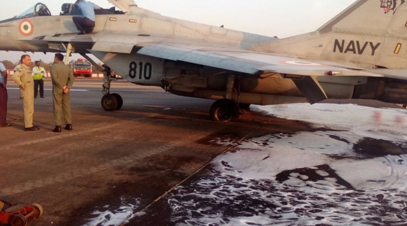 Mig-29 suffers accident in Goa airport, pilot escapes unhurt 