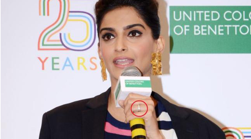 সোনম কি তবে চুপিচুপি বাগদান সেরে ফেললেন?