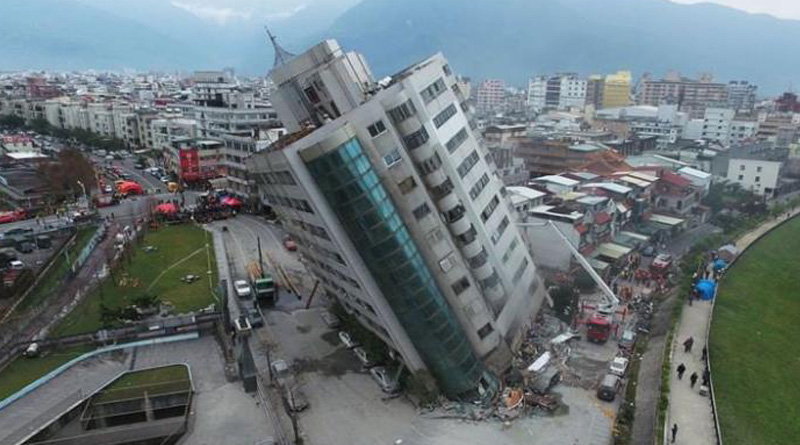 Quake hit building collapses in Taiwan, 2 killed