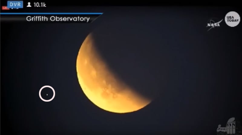 UFO caught on shocking lunar eclipse video? 