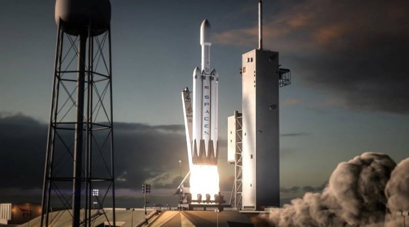  World's Most Powerful Rocket Falcon heavy launched 