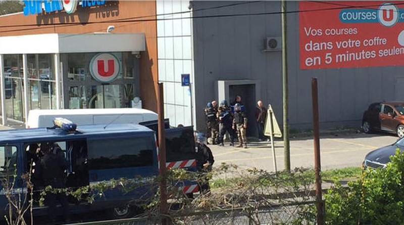 ISIS gunman takes hostage in France supermarket