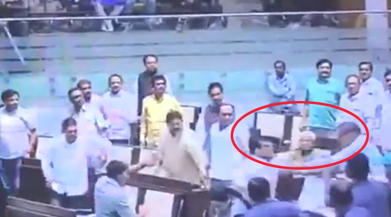BJP lawmaker attacked by Congress MLA in Gujarat Assembly