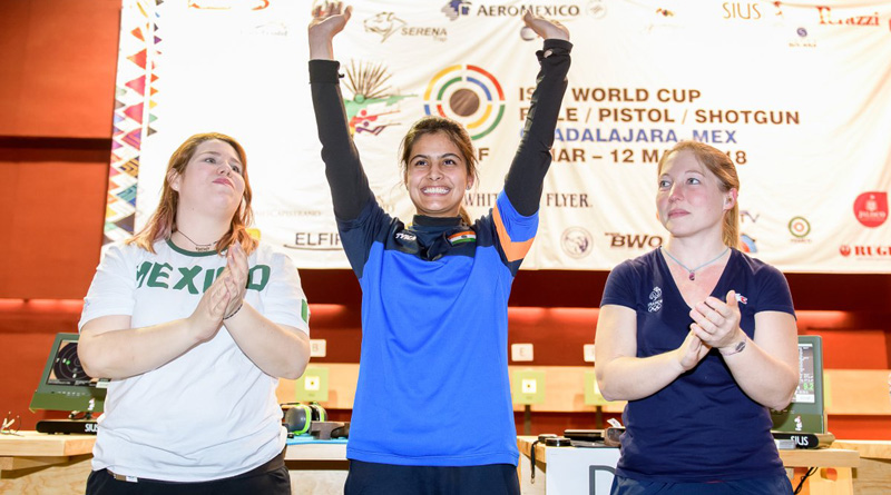 Manu Bhaker wins gold in ISSF World Cup 2018