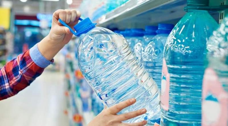 Plastic particles found in branded bottled water in India