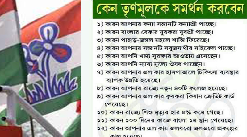 পঞ্চায়েত নির্বাচনে জয় পেতে ভাইরাল তৃণমূলের উন্নয়ন বার্তা
