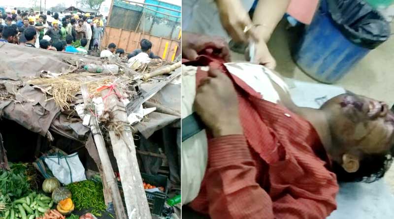 ধাবার ভিতর আচমকা ঢুকে পড়ল লরি, খড়গপুরে পিষ্ট হয়ে মৃত ৫