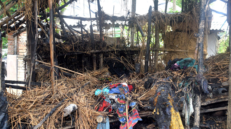 ঝুপড়িতে আগুন, ঘুমের মধ্যেই পুড়ে মৃত্যু নাবালকের