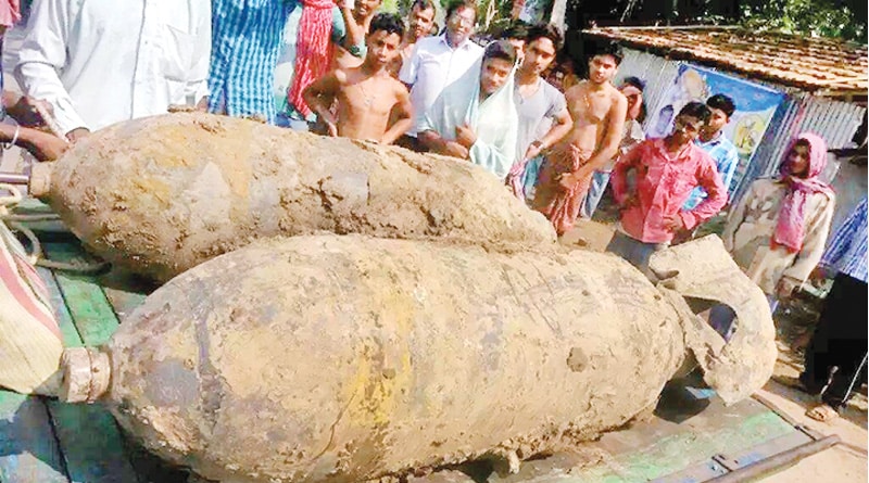 পুকুর থেকে উদ্ধার দ্বিতীয় বিশ্বযুদ্ধের মিসাইল বোমা, আতঙ্ক নদিয়ায়