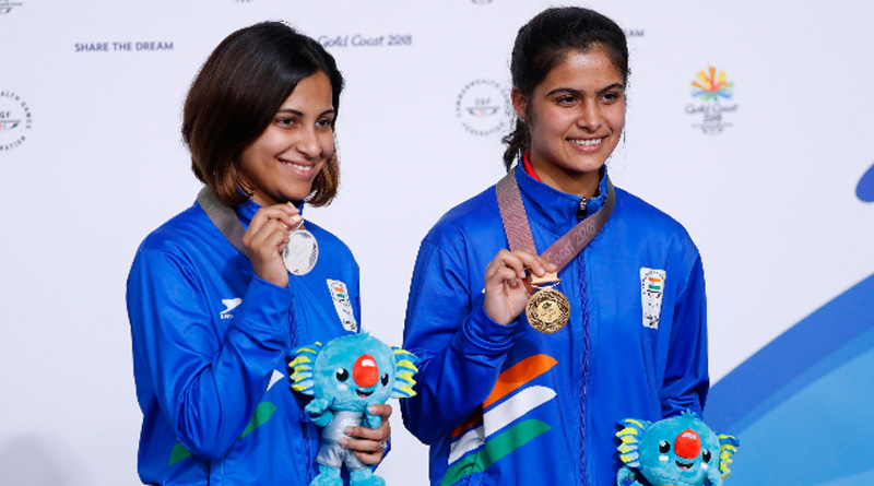  Commonwealth Games 2018: Manu Bhaker Clinches Gold, Heena Sidhu Bags Silver