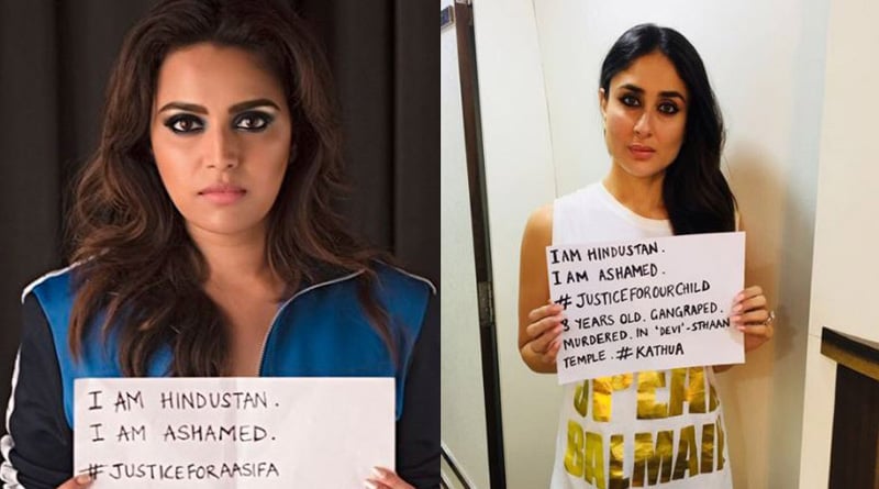 Swara Bhasker slams Twitter user for trolling Kareena Kapoor Khan on Kathua rape case