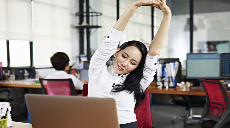 Five simple exercises to tone you at your office